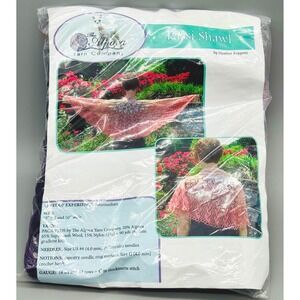 Alpaca Yarn Company Passi Shawl Purple Lupine Paca Peds Gradient  Pattern Kit